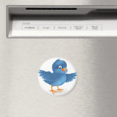 Happy Bluebird Magnet (In Situ (Geschirrspüler))