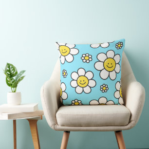Happy Blume 20x20 Kopfkissen Kissen