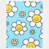 Happy Blume 60x80 Fleece Blanket (Vorderseite)