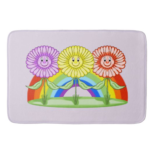 Happy Blume Bath Mat Badematte (Vorderseite)