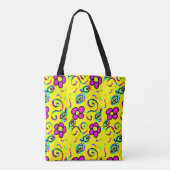 Happy Blume Design Tasche (Rückseite)