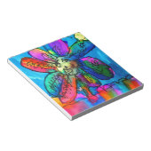 Happy Blume Kind's Art rosa und blau Stift und Tin Notizblock (angewinkelt)