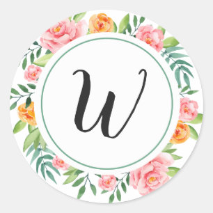 Happy Blume Monogram Stickers