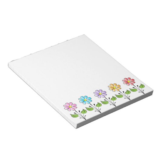 Happy Blume Multi Colors Notizblock (angewinkelt)