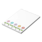 Happy Blume Multi Colors Notizblock (Rotiert)
