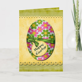 Happy Blume Ostereier Feiertagskarte