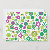 Happy Blume Party Einladung (Rückseite)