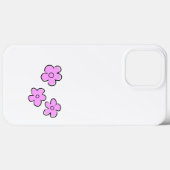 Happy Blume - Rosa - anpassen - Case-Mate iPhone Hülle (Rückseite (Horizontal))