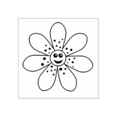 Happy Blume Rubber Briefmarke Gummistempel (Prägung)