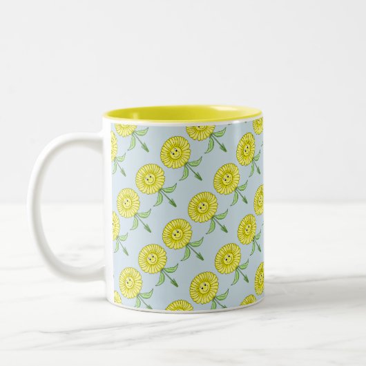 Happy Blume Tasse (Links)