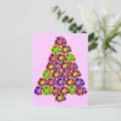 Happy Blume Tree Postkarte (Stehend Vorderseite)