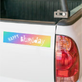 Happy Blursday Funny Autoaufkleber (Auf Lkw)