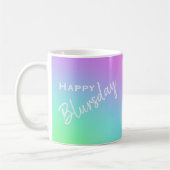 Happy Blursday Funny Two-Sided Tasse (Links)