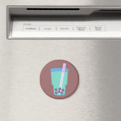 Happy Boba Tea Bubbles Magnet (In Situ (Geschirrspüler))