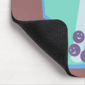 Happy Boba Tea Bubbles Mousepad (Ecke)
