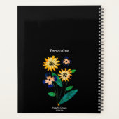 Happy Boho Blume Wild Spirit Zitat Journal Planer (Rückseite)