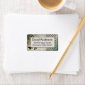 Happy Boho Custom Personalisiert Address Labels Adressaufkleber (Insitu)