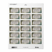 Happy Boho Custom Personalisiert Address Labels Adressaufkleber (Vorne)