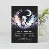 Happy Boho Tiger Birthday Einladung (Stehend Vorderseite)