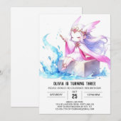 Happy Boho Wizard Birthday Einladung (Vorne/Hinten)