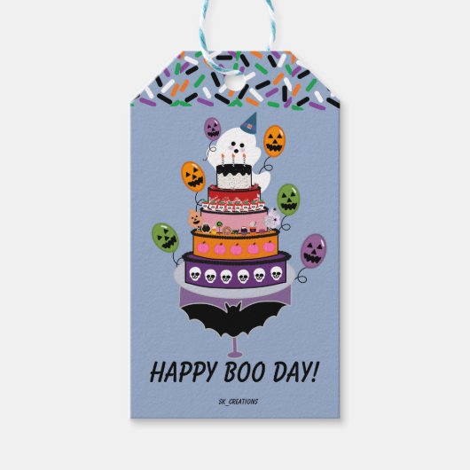 Happy Boo Day Celebration Geschenkanhänger (Vorderseite)