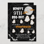 Happy Boo-Day Einladung (Vorne/Hinten)