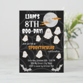 Happy Boo-Day Einladung (Stehend Vorderseite)