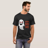 Happy Boo-Day Funny Halloween Ghost T-Shirt (Vorne ganz)