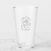 Happy Boo-Day Ghost Cat PNG - Spooky Cute Oversize Glas (Rückseite)