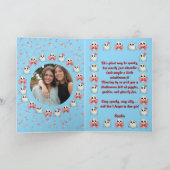 Happy Boo Day Niedlich Ghost Foto Halloween-Karten Karte (Innenseite)