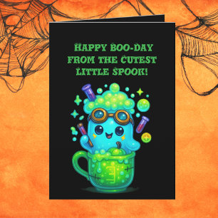 Happy Boo Day Niedlich Ghost Foto Halloween-Karten Karte