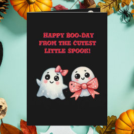 Happy Boo Day Niedlich Ghost Foto Halloween-Karten Karte