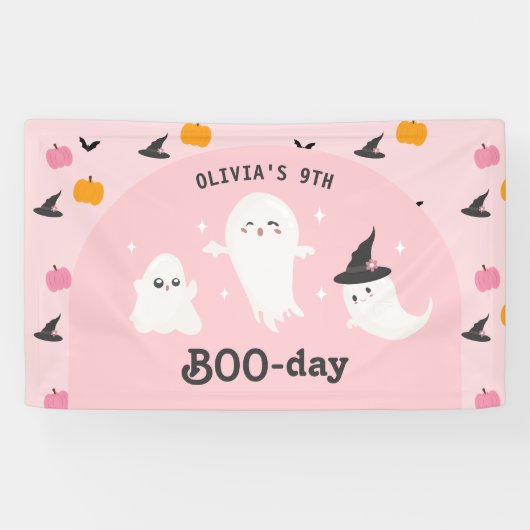Happy Boo Day | Spooky BOO Day Celebration Banner (Horizontal)