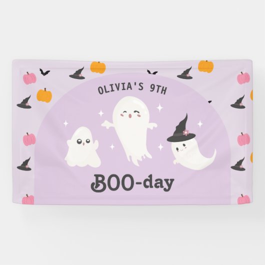 Happy Boo Day | Spooky BOO Day Celebration Banner (Horizontal)