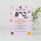 Happy Boo Day | Spooky BOO Day Celebration Einladung (Stehend Vorderseite)
