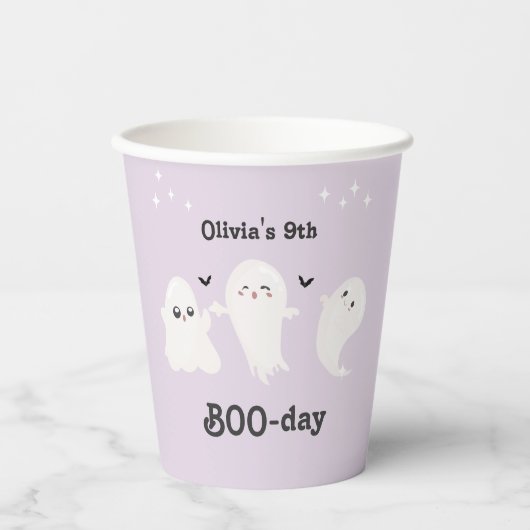 Happy Boo Day | Spooky BOO Day Celebration Pappbecher (Vorderseite)