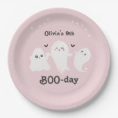 Happy Boo Day | Spooky BOO Day Celebration Pappteller (Vorderseite)