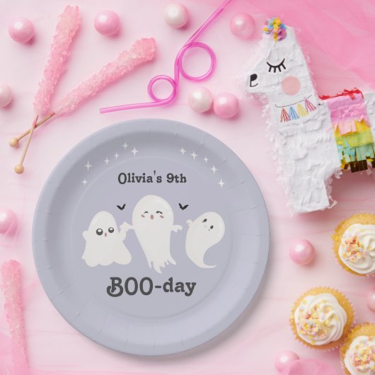 Happy Boo Day | Spooky BOO Day Celebration Pappteller (Party)