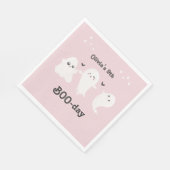 Happy Boo Day | Spooky BOO Day Celebration Serviette (Ecke)