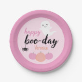 Happy Boo Day zum Geburtstag Pappteller (Vorderseite)