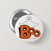 Happy Boo Ghost Button (Vorne & Hinten)