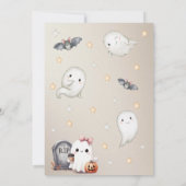 Happy Boo Halloween Einladung - Niedlich Ghost (Rückseite)