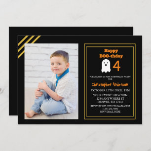 Happy BOO-thday Halloween Geburtstag Einladung