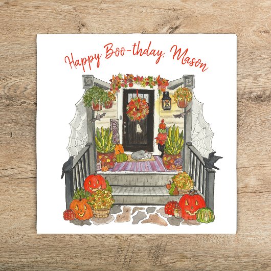 Happy Boo-thday Party Serviette