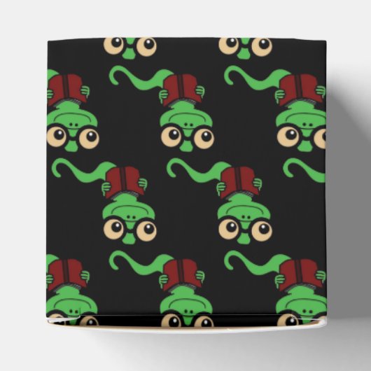 Happy Bookworm Black Geschenkschachtel (Oben)