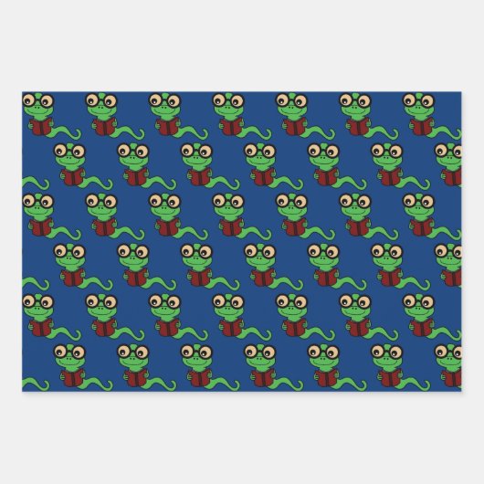 Happy Bookworm Collection Geschenkpapier Set (Vorderseite 3)