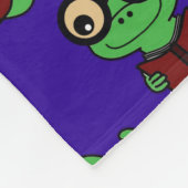 Happy Bookworm Lila Fleecedecke (Ecke)