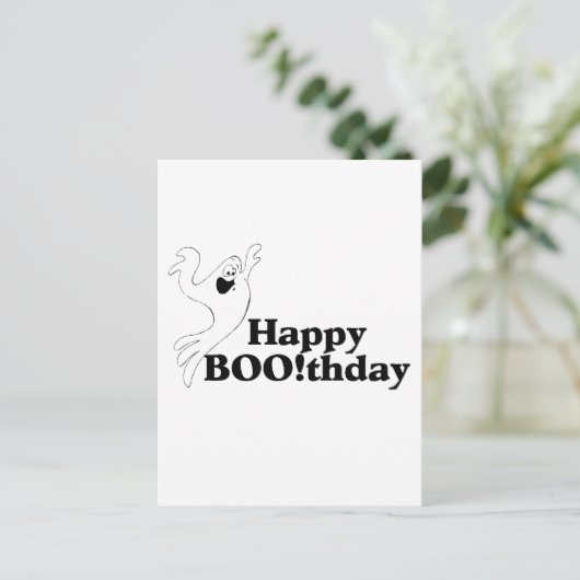 Happy Boothday Postkarte (Stehend Vorderseite)