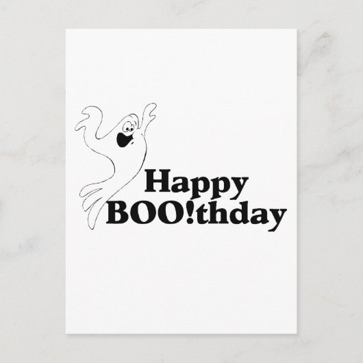 Happy Boothday Postkarte (Vorderseite)
