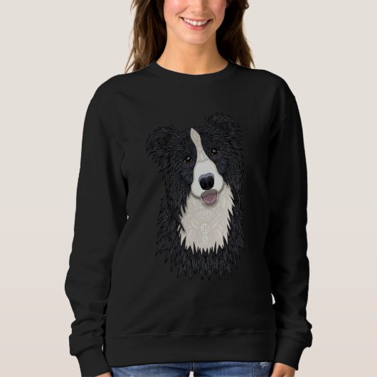 Happy Border Collie by Love Passion  idea Sweatshirt (Vorderseite)